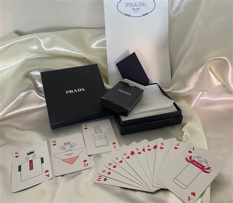 prada carte da gioco|Black Playing Card Kit With Three Card Decks .